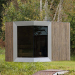 Genevas Zermatt 5 Person Outdoor Sauna with Changing Room - Heracles Wellness