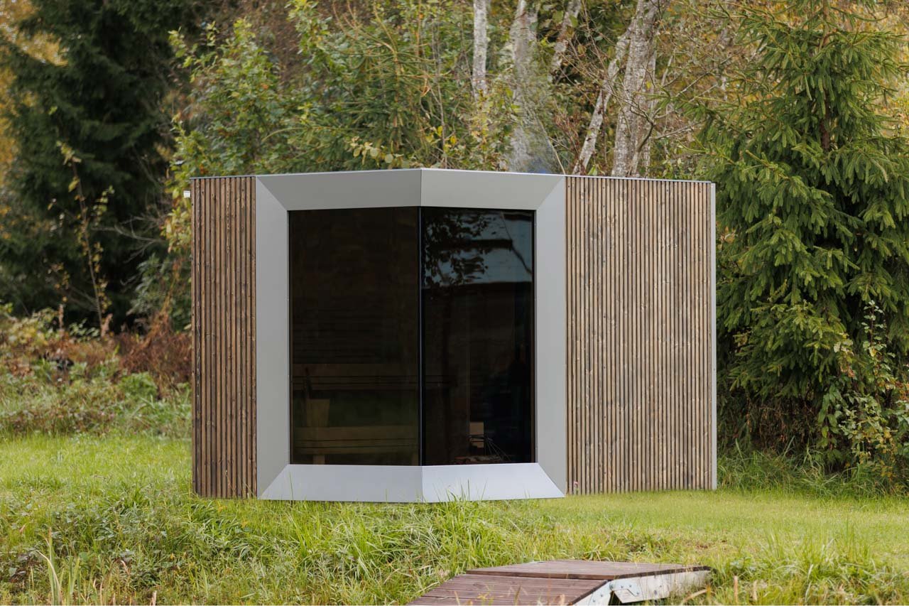 Genevas Zermatt 5 Person Outdoor Sauna with Changing Room - Heracles Wellness