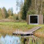 Genevas Zermatt 5 Person Outdoor Sauna with Changing Room - Heracles Wellness