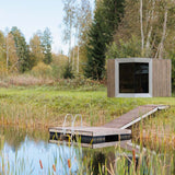 Genevas Zermatt 5 Person Outdoor Sauna with Changing Room - Heracles Wellness