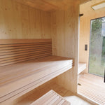 Genevas Zermatt 5 Person Outdoor Sauna with Changing Room - Heracles Wellness