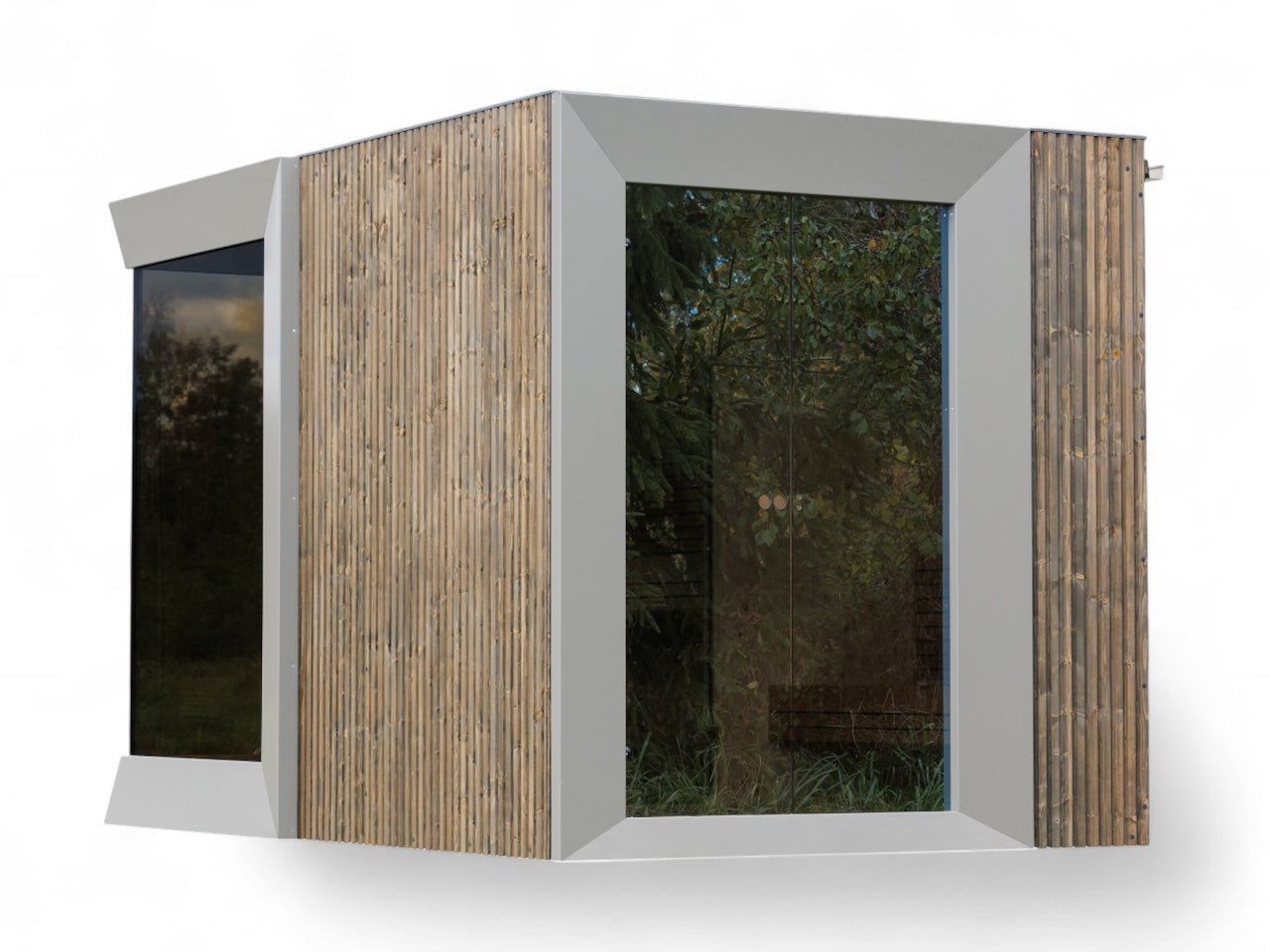 Genevas Zermatt 5 Person Outdoor Sauna with Changing Room - Heracles Wellness