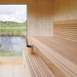 Genevas Zermatt 5 Person Outdoor Sauna with Changing Room - Heracles Wellness