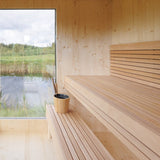 Genevas Zermatt 5 Person Outdoor Sauna with Changing Room - Heracles Wellness