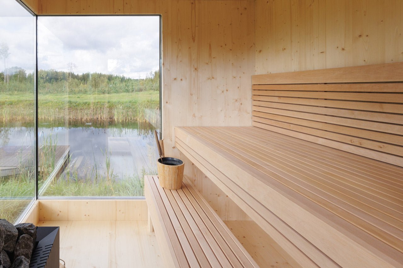 Genevas Zermatt 5 Person Outdoor Sauna with Changing Room - Heracles Wellness