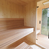 Genevas Zermatt 5 Person Outdoor Sauna with Changing Room - Heracles Wellness