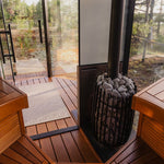 Haljas Hele Double Outdoor Sauna 7 Seater with Changing Room - Heracles Wellness