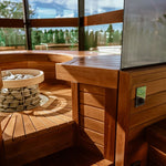 Haljas Hele Double Outdoor Sauna 7 Seater with Changing Room - Heracles Wellness