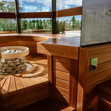 Haljas Hele Double Outdoor Sauna 7 Seater with Changing Room - Heracles Wellness