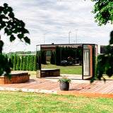 Haljas Hele Double Outdoor Sauna 7 Seater with Changing Room - Heracles Wellness