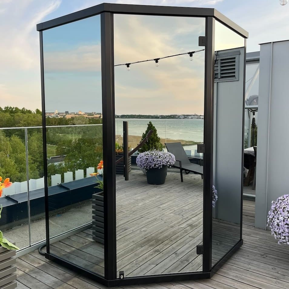 Haljas Hele Mini Outdoor Sauna 2 - 3 Seater - Heracles Wellness