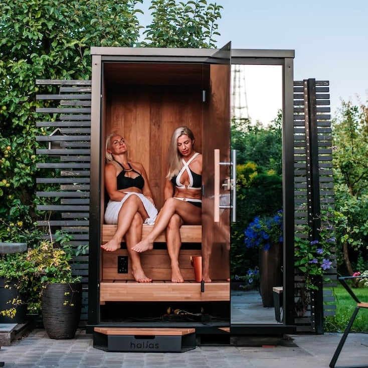 Haljas Hele Nano Outdoor Sauna 2 Seater - Heracles Wellness