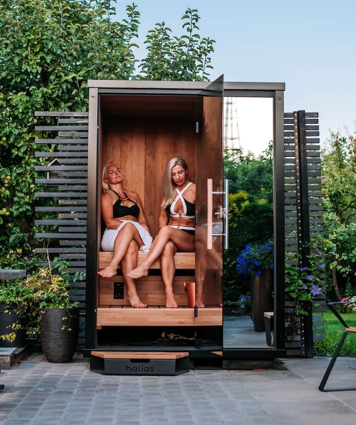 Haljas Hele Nano Outdoor Sauna 2 Seater - Heracles Wellness