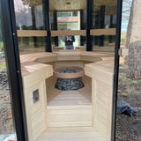 Haljas Hele Single Outdoor Sauna 7 Seater - Heracles Wellness