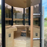 Haljas Hele Single Outdoor Sauna 7 Seater - Heracles Wellness