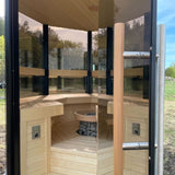 Haljas Hele Single Outdoor Sauna 7 Seater - Heracles Wellness