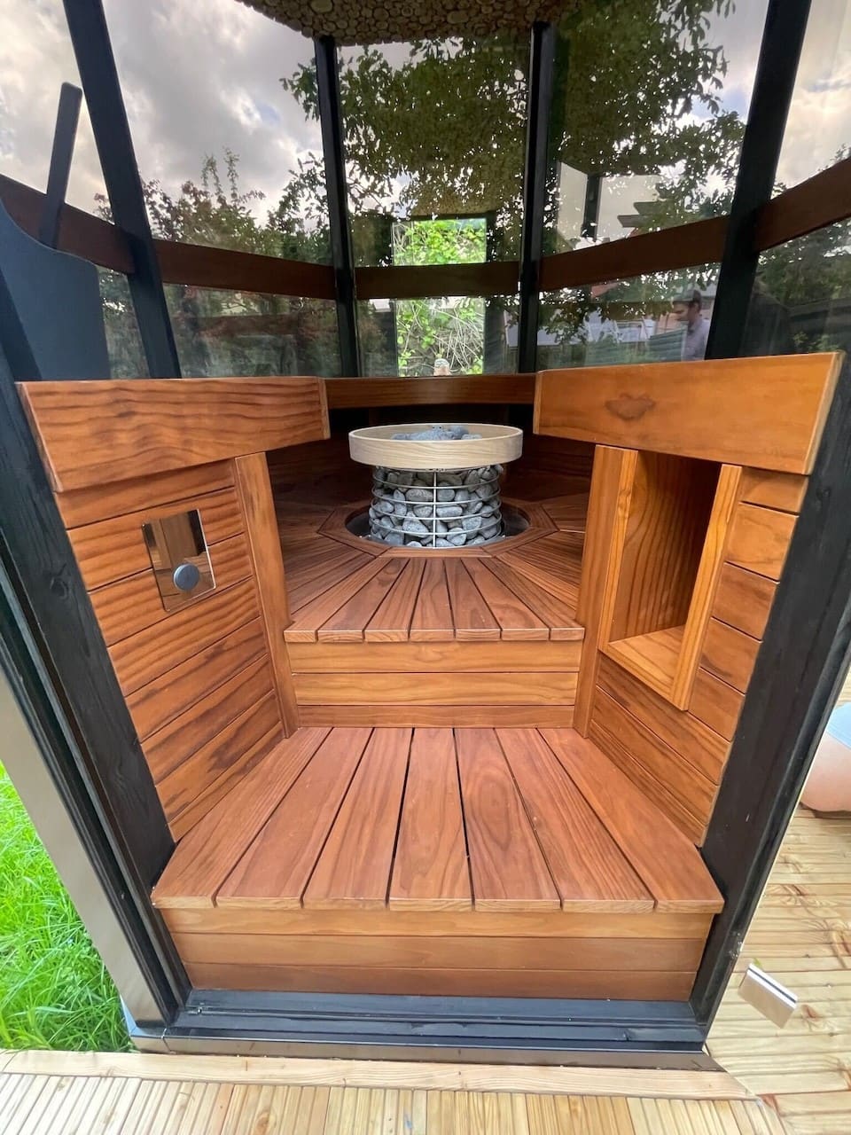 Haljas Hele Single Outdoor Sauna 7 Seater - Heracles Wellness