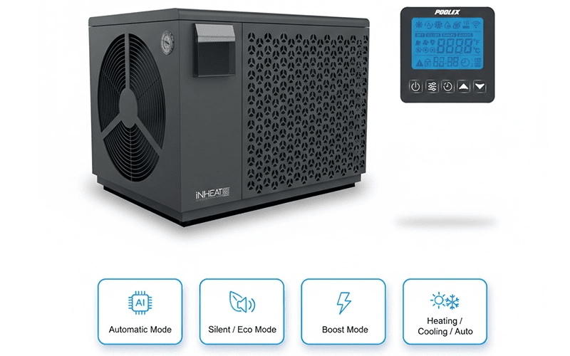 iNHEAT 7kW SpaLine EVI Heat Pump for Hot Tubs and Swim Spas - Heracles Wellness