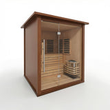 Insignia Hybrid Infrared and Traditional 4 Person Outdoor Sauna - Heracles Wellness