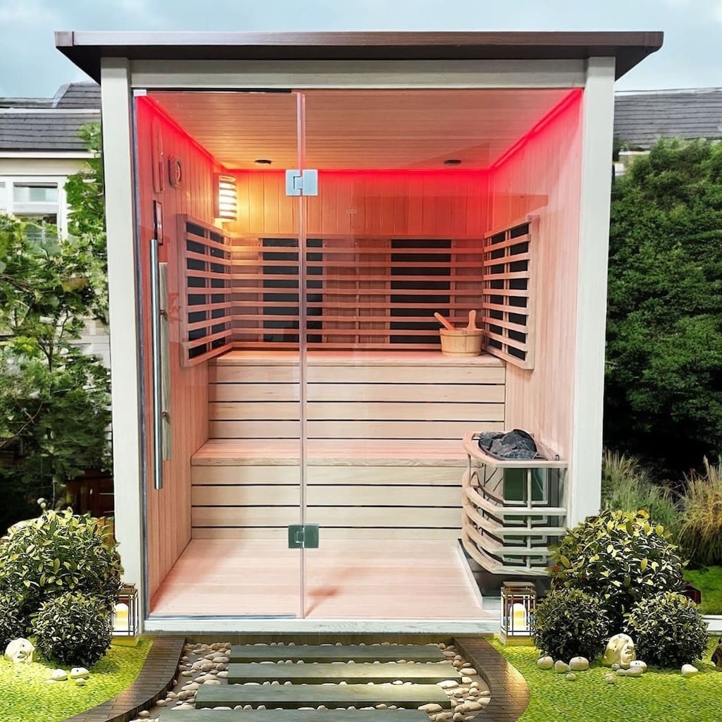 Buy Hybrid Saunas – Traditional & Infrared Heat Combo – Heracles Wellness