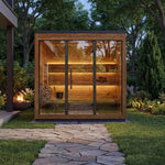 Leil® Aris Lite 4 Person Outdoor Sauna - Heracles Wellness