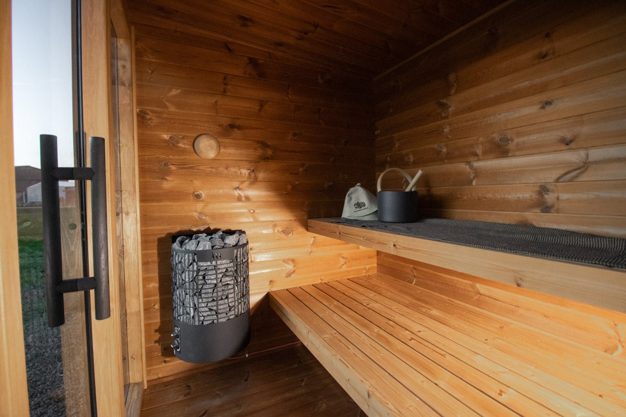 Leil® Aris Lite 4 Person Outdoor Sauna Kit - Heracles Wellness