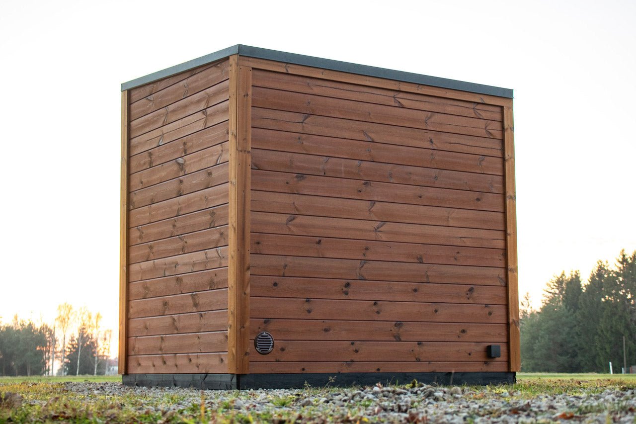 Leil® Aris Lite 4 Person Outdoor Sauna Kit - Heracles Wellness