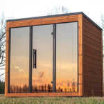 Leil® Aris Lite 4 Person Outdoor Sauna Kit - Heracles Wellness