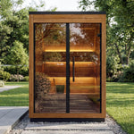 Leil® Aris Mini 2-3 Person Outdoor Sauna Kit - Heracles Wellness