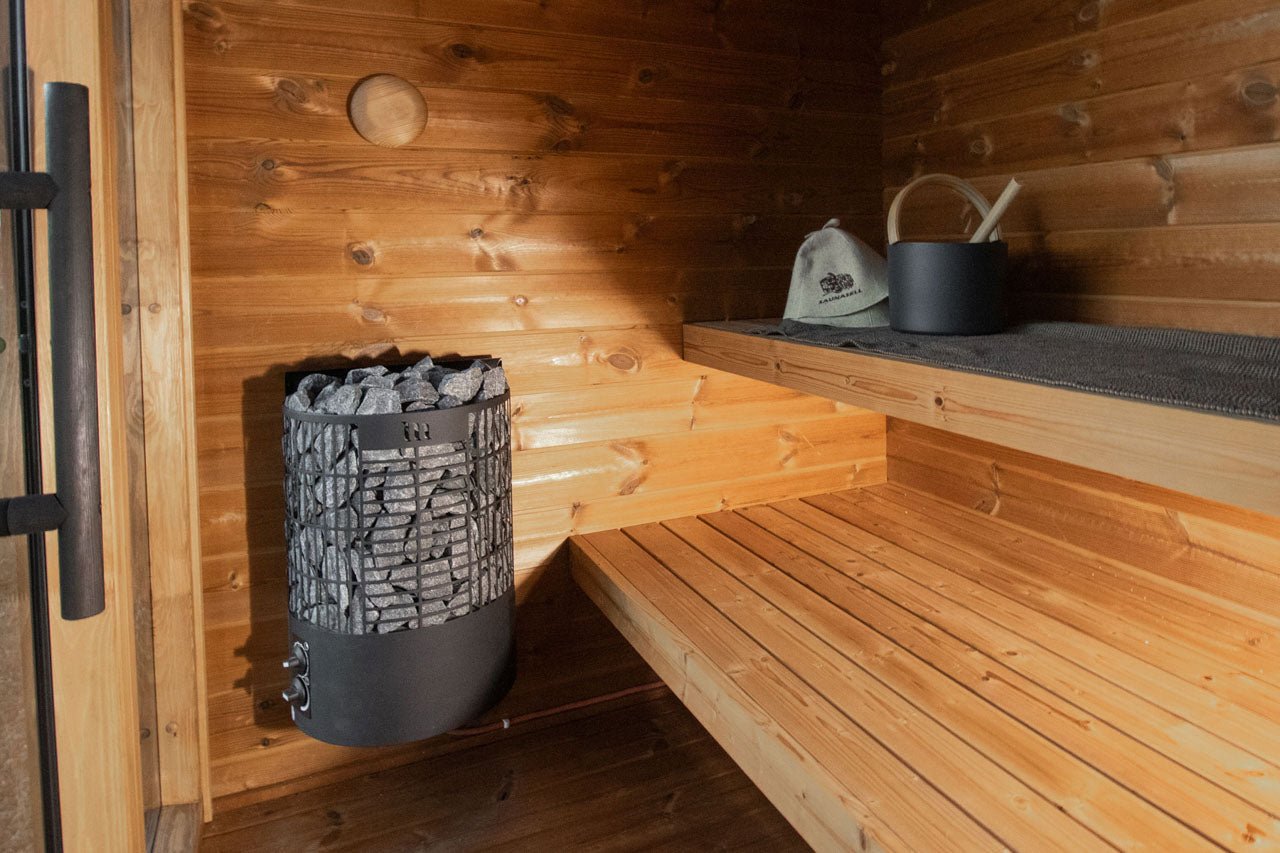 Leil® Aris Mini 2-3 Person Outdoor Sauna Kit - Heracles Wellness