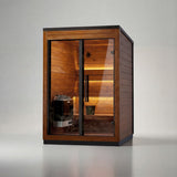 Leil® Aris Mini 2-3 Person Outdoor Sauna Kit - Heracles Wellness