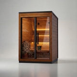 Leil® Aris Mini 2-3 Person Outdoor Sauna Kit - Heracles Wellness