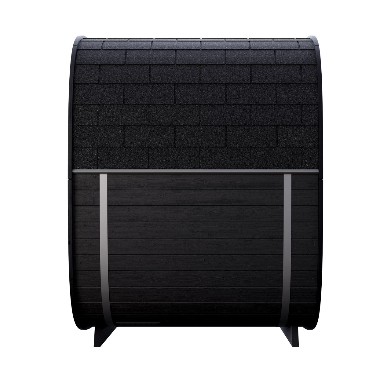 Leil® Black Cube Classic 4 Person Outdoor Sauna Kit - Heracles Wellness