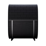 Leil® Black Cube Classic 4 Person Outdoor Sauna Kit - Heracles Wellness