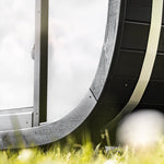 Leil® Black Cube Comfort 6 - 8 Person Outdoor Sauna - Heracles Wellness