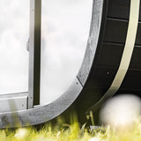 Leil® Black Cube Comfort 6 - 8 Person Outdoor Sauna - Heracles Wellness