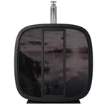 Leil® Black Cube Comfort 6 - 8 Person Outdoor Sauna - Heracles Wellness
