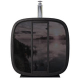 Leil® Black Cube Comfort 6 - 8 Person Outdoor Sauna - Heracles Wellness