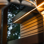 Leil® Black Cube Comfort 6 - 8 Person Outdoor Sauna - Heracles Wellness