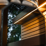 Leil® Black Cube Comfort 6 - 8 Person Outdoor Sauna - Heracles Wellness