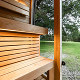 Leil® Black Cube Comfort 6 - 8 Person Outdoor Sauna - Heracles Wellness