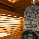 Leil® Black Cube Comfort 6 - 8 Person Outdoor Sauna - Heracles Wellness