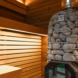 Leil® Black Cube Comfort 6 - 8 Person Outdoor Sauna - Heracles Wellness