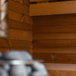 Leil® Black Cube Comfort 6 - 8 Person Outdoor Sauna - Heracles Wellness