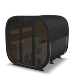 Leil® Black Cube Comfort 6-8 Person Outdoor Sauna Kit - Heracles Wellness