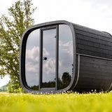 Leil® Black Cube Comfort 6-8 Person Outdoor Sauna Kit - Heracles Wellness