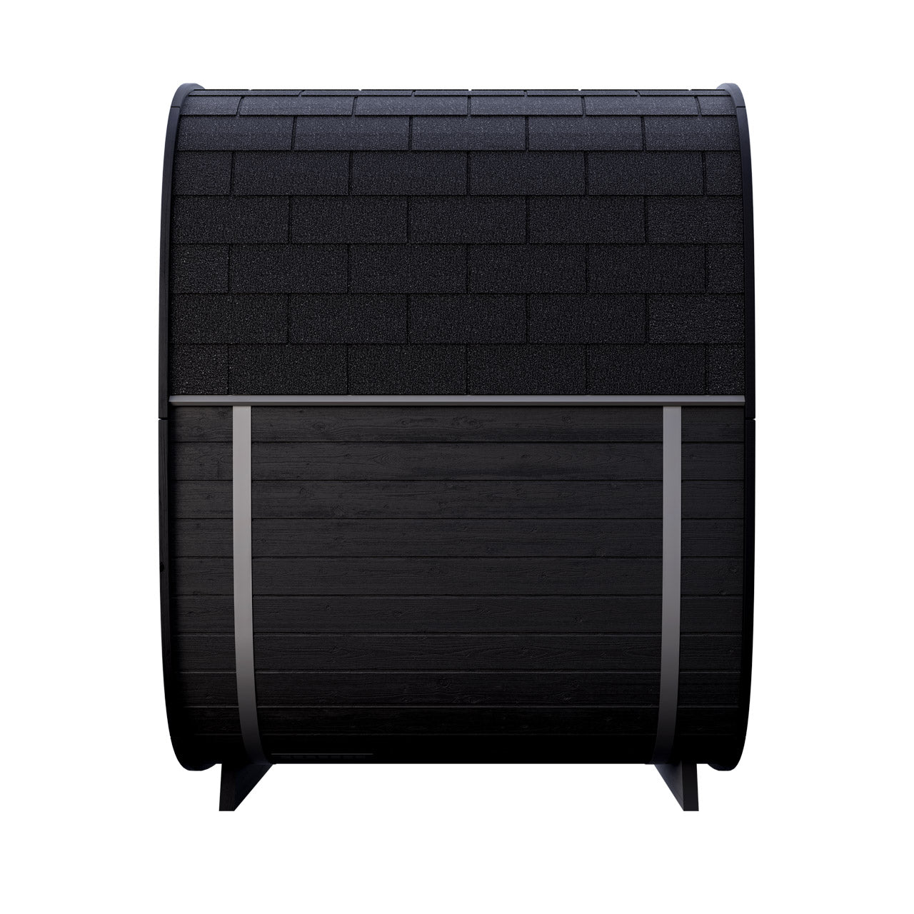 Leil® Black Cube Premium 4 - 6 Person Outdoor Sauna Kit - Heracles Wellness