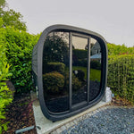 Leil® Black Cube Premium 4–6 Person Outdoor Sauna Kit - Heracles Wellness