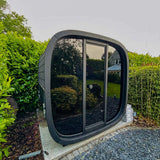 Leil® Black Cube Premium 4–6 Person Outdoor Sauna Kit - Heracles Wellness