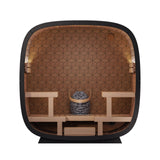 Leil® Black Cube Premium 4 - 6 Person Outdoor Sauna Kit - Heracles Wellness